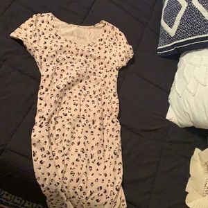 Maternity Isabel leopard dress